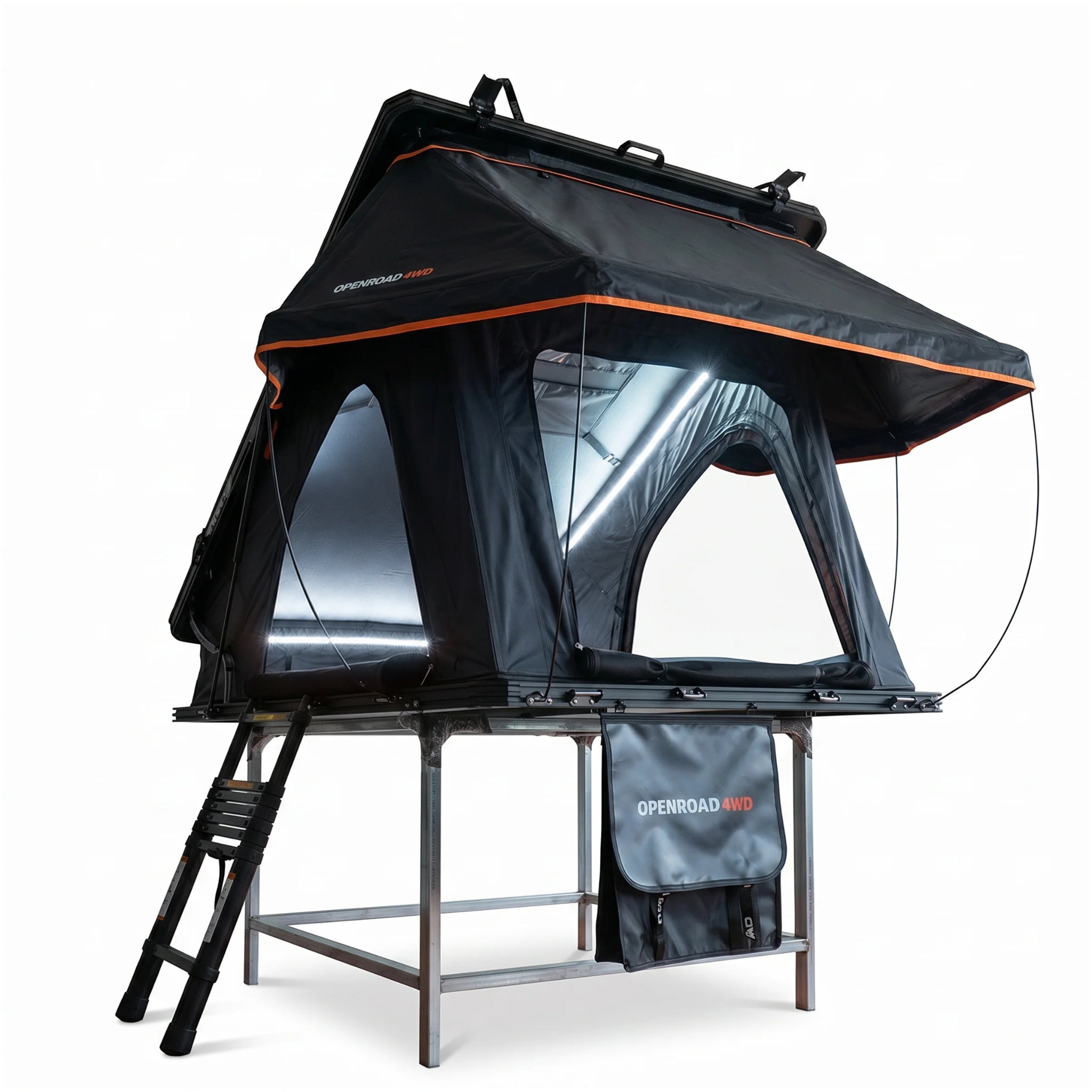 OPENROAD Aluminium Hard Shell Roof Top Tent-PeakRoof LT Series, Standard Shipping
