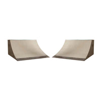 (TWO) 3ft x 6ft Quarter Pipe Skateboard Ramps by OC Ramps