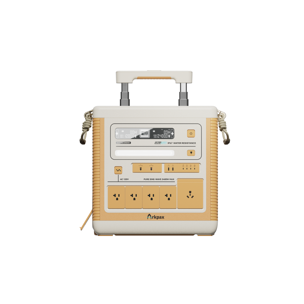 Arkpax Ark PRO 2400W IP67 Portable Power Station - Front View