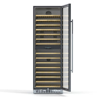 Kool More 23 in. Dual Zone, Full Glass Door, Wine Cooler Refrigerator, Freestanding or Built-In Unit, 15.1 cu ft.