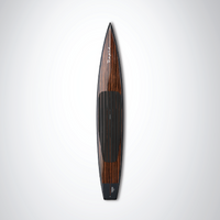 Beau Lake The Rapid paddleboard front view showing Macassar Ebony veneer