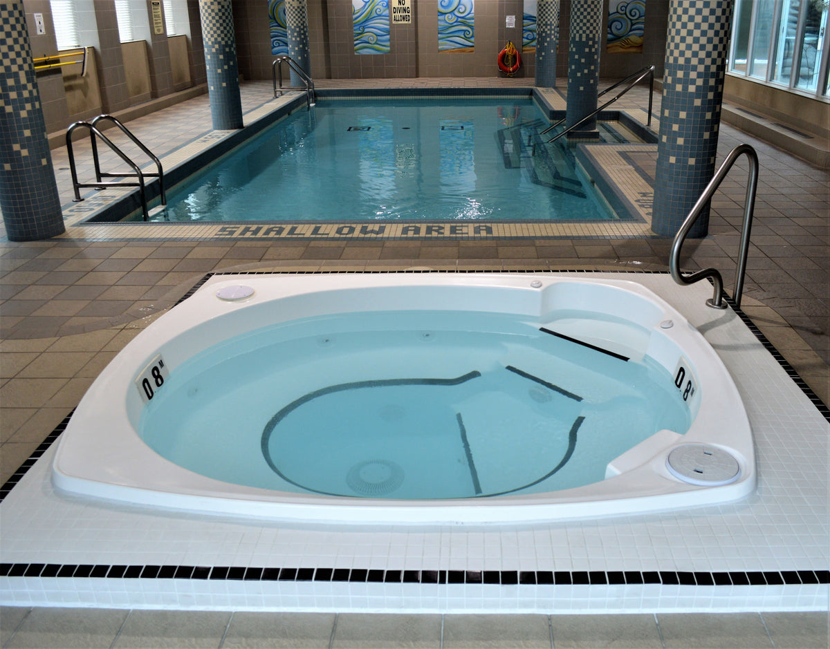HydroTher H-1000C 10 Person Commercial Hot Tub - One Piece Acrylic Shell