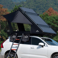 TOPOAK Galaxy Light hard shell rooftop tent closed on vehicle roof - low profile view