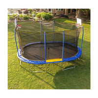 Jumpking 10’ x 15’ Oval Trampoline with Basketball Hoop