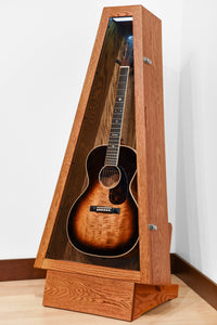 ClimaStand Triangle Humidor with Base - Red Oak with Golden Oak Stain