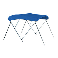 Carver 4 Bow 8ft Pontoon Bimini Top with Boot in Pacific Blue Acrylic
