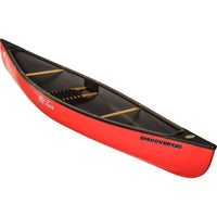 Old Town Discovery 119 Solo Canoe - 11 ft 9 in - Red color, full side view