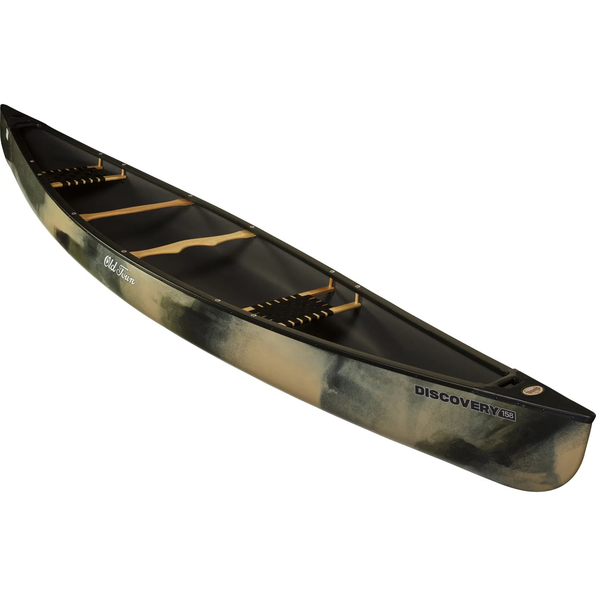 Old Town Discovery 158 Canoe in Camo - hero shot
