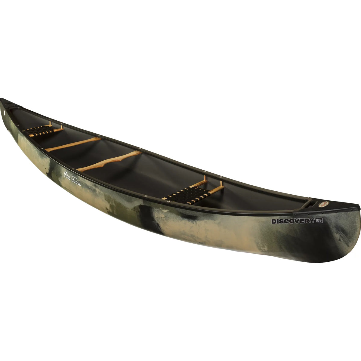 Old Town Discovery 169 Canoe - Camo colorway, hero shot