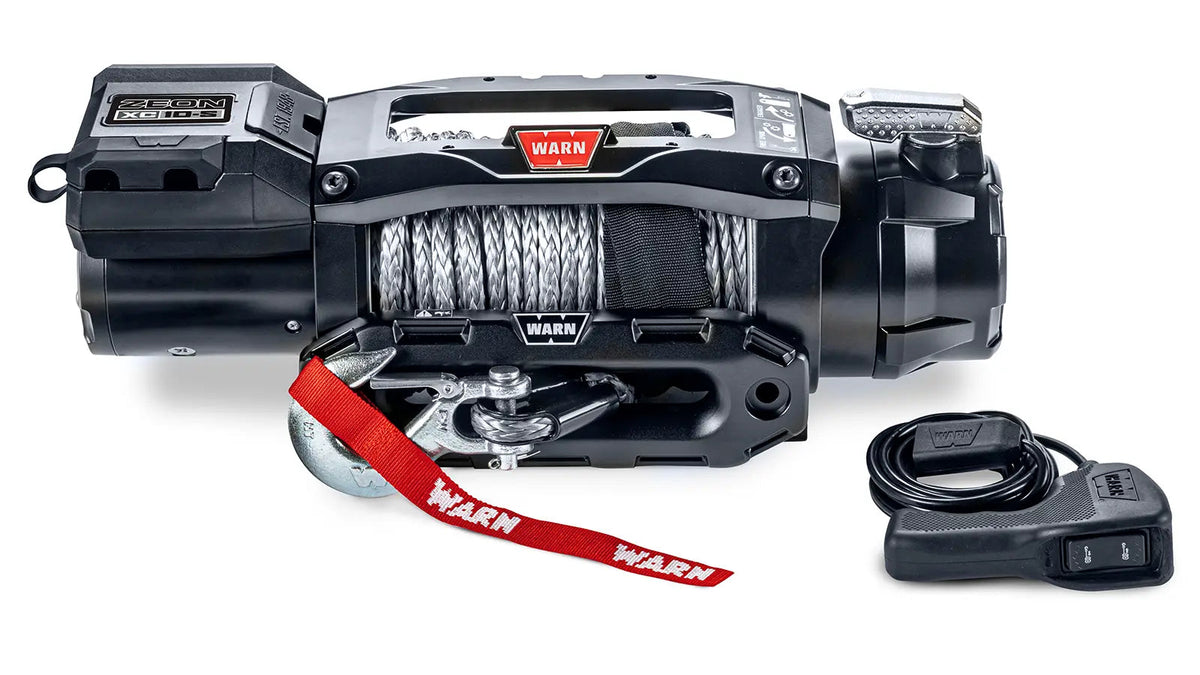 WARN ZEON XC 10-S 10,000 lb electric winch with synthetic rope - main product view