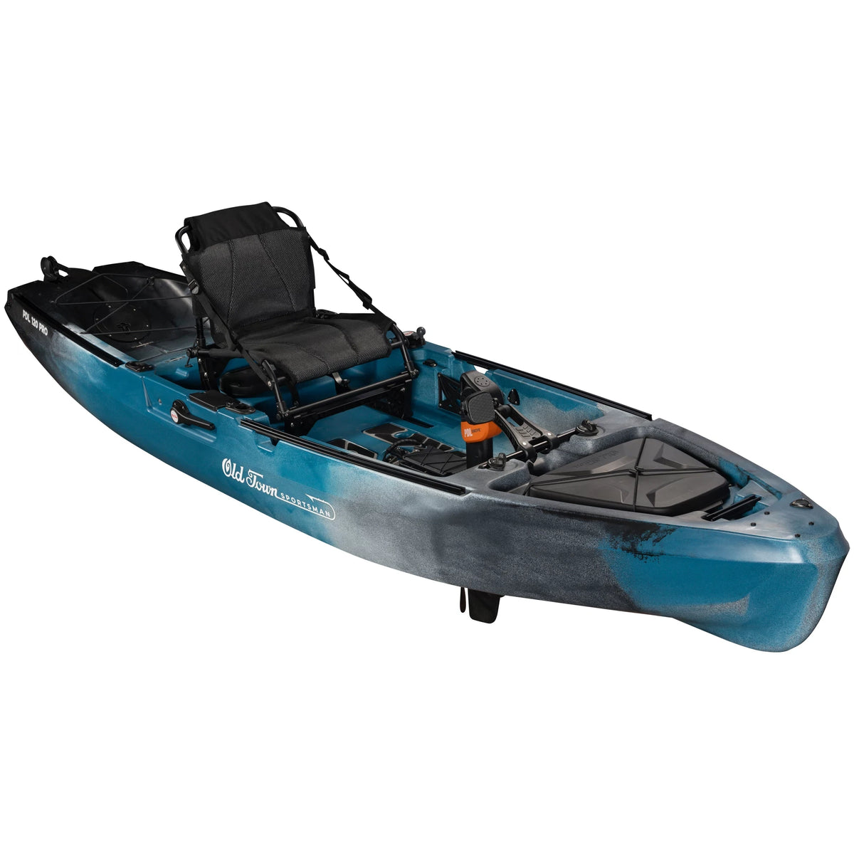 Old Town Sportsman PDL 120 Pro pedal fishing kayak - Storm colorway hero view