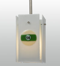 Meyda Metro Fusion Pool Balls Quadrato Mini Pendant 6 inch square fused glass
