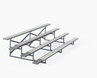PW Athletic 4-Row Standard Bleachers , 15'-27' Options