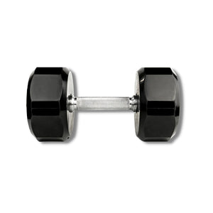 1550lb 12-Sided Rubber 55-100lb Dumbbell Set by Troy Barbell