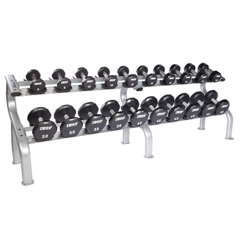 Image of 650lb 12-Sided Urethane 55-75lb Dumbbell Set by Troy Barbell