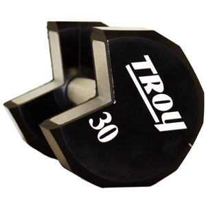 900lb 12-Sided Urethane 80-100lb Dumbbell Set by Troy Barbell