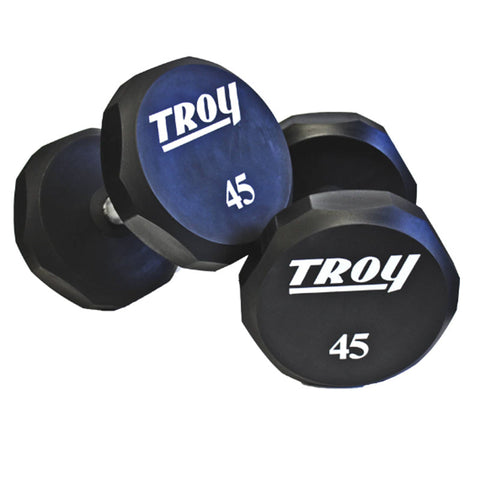 Image of 900lb 12-Sided Urethane 80-100lb Dumbbell Set by Troy Barbell