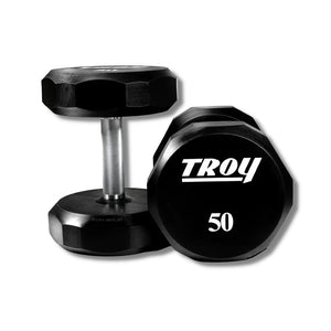 900lb 12-Sided Urethane 80-100lb Dumbbell Set by Troy Barbell