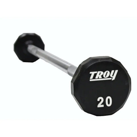 Image of 12-Sided 20-110lb Urethane Straight Barbell Set by Troy Barbell