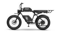 Yadea TROOPER-01 PLUS electric cruiser bicycle in black - hero shot