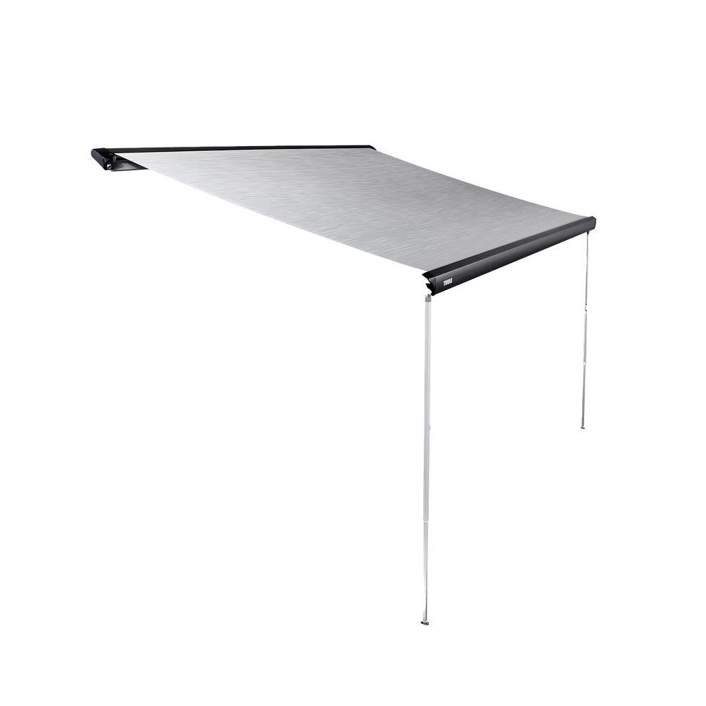 Thule HideAway roof mounted awning 12.3ft anthracite black - front view