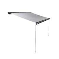 Thule HideAway roof mounted awning 12.3ft anthracite black - front view