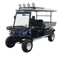 MotoEV Electro Neighborhood Buddy 2 Passenger Utility Deluxe Highriser Street Legal Golf Cart - front view