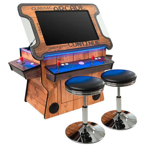 Image of 3-Sided Tilt Cocktail Table Arcade Machine With 5200 Games by Creative Arcades