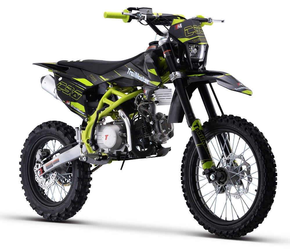 TrailMaster C50 150cc Gas Dirt Bike hero shot - full side view