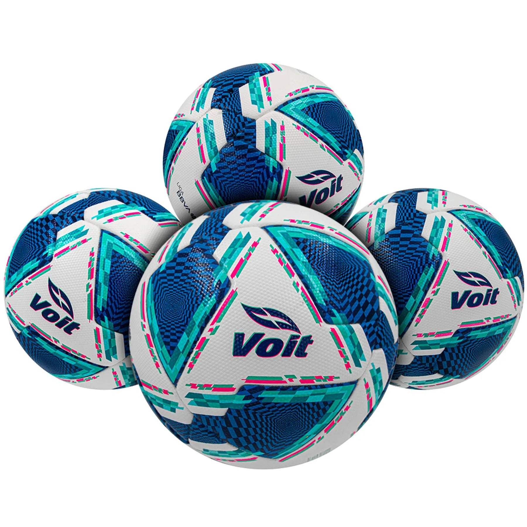 Voit FIFA Quality Pro Liga MX Soccer Balls 12 Pack Size 5 Blue White