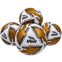 Voit Morph FIFA QUALITY PRO Liga MX Soccer Balls [12 PACK] Size 5 | Golden & White
