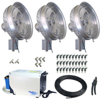 Hydro Mist DIY 3-18" Mist Fan Package with Pro 35 Pump 1000 PSI Pump