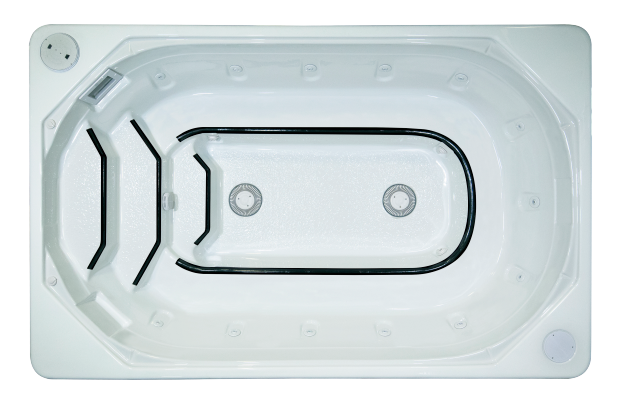 HydroTher H-1200C 12 Person Commercial Hot Tub - overhead view