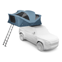 Thule Approach 3-4 Person Rooftop Tent - Dark Slate, hero view mounted on vehicle