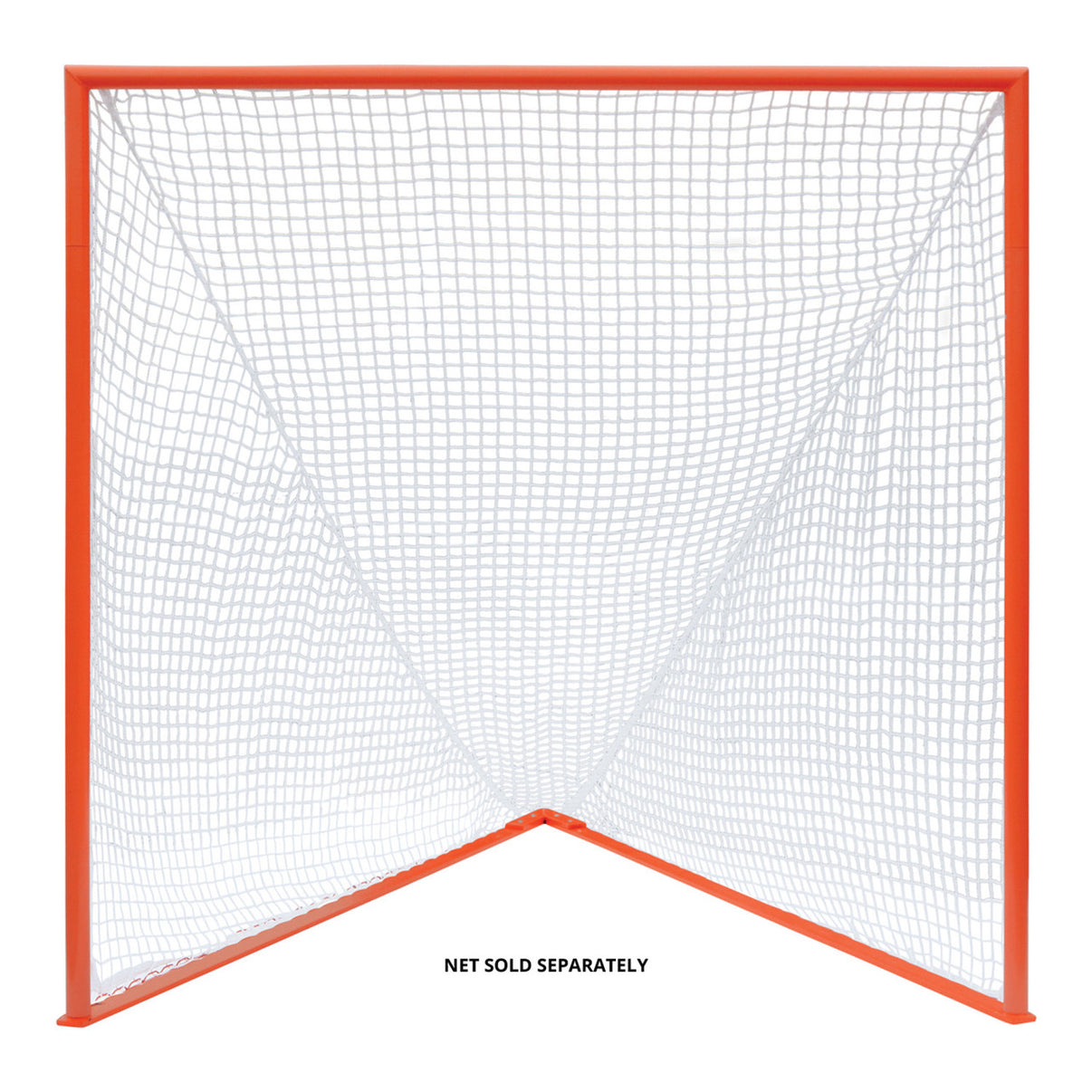 Champion Sports Pro Collegiate Lacrosse Goal in Orange - 6ft x 6ft regulation size