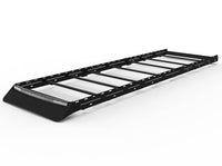 Sprinter 170 EXT Standard Roof Rack with Light Bar Fairing and Baja Designs ONX6 Arc LED light bar - front three-quarter view