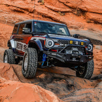 Superwinch SX12SR 12,000 lb synthetic rope winch in graphite finish - front view
