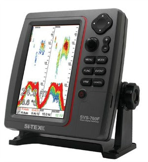 SI-TEX SVS-760F 600W Dual Frequency Fishfinder with 7.5-inch Sunlight-Viewable Color LCD Display
