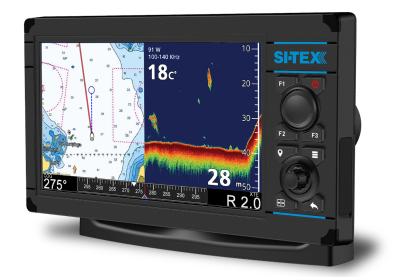 SI-TEX NavPro 900F GPS Chart Fishfinder with WiFi and Built-In CHIRP - 9 Inch Hybrid Touchscreen Display