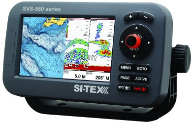 SI-TEX SVS-560CF 5-inch Color GPS Chartplotter and Fishfinder Combo Unit