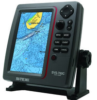 SI-TEX SVS-760C 7-inch standalone GPS chartplotter with color LCD display