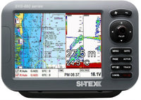SI-TEX SVS-880CF 8-inch color LCD GPS chartplotter and dual frequency sonar system