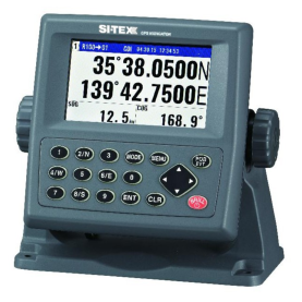 SI-TEX GPS-915 72-Channel GPS Receiver with 4.3-inch Color LCD Display - Side View