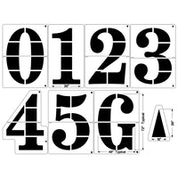 NCAA Football Field Number Stencil Kit 72″