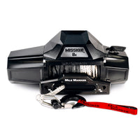Mile Marker Mission 8K Winch with Synthetic Rope, Covert Black