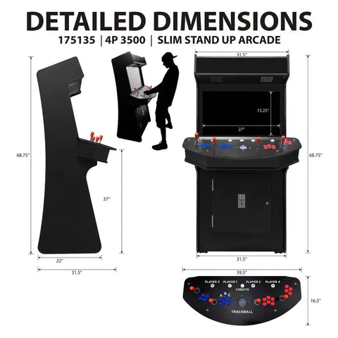 Image of Sniper Arcade Machine by Creative Arcades - Sniper 6.0 Light Blaster Stand Up Arcade