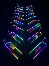 Alumigames 18-Hole Mini Golf Course with 2nd Generation LED lighting and premium obstacles including all Pack A and Pack B obstacle sets