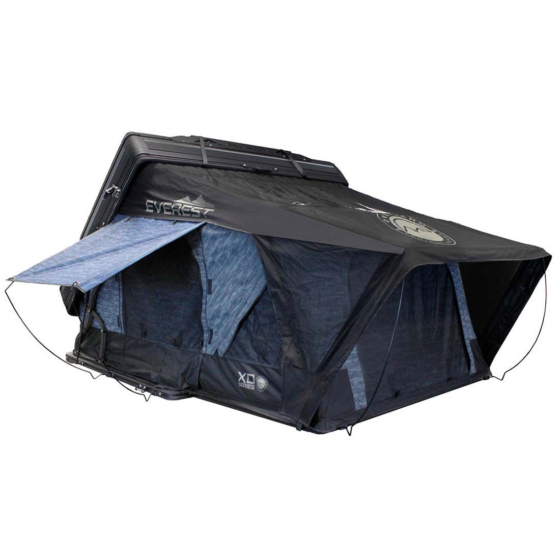 OVS XD Everest Cantilever Aluminum Hard Shell Roof Top Tent - Blue Body & Black Rainfly hero view