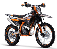 TrailMaster TM35 250cc Dirt Bike full view - 5-Speed Manual with Dual Disc Brakes and 21/18 Wheels
