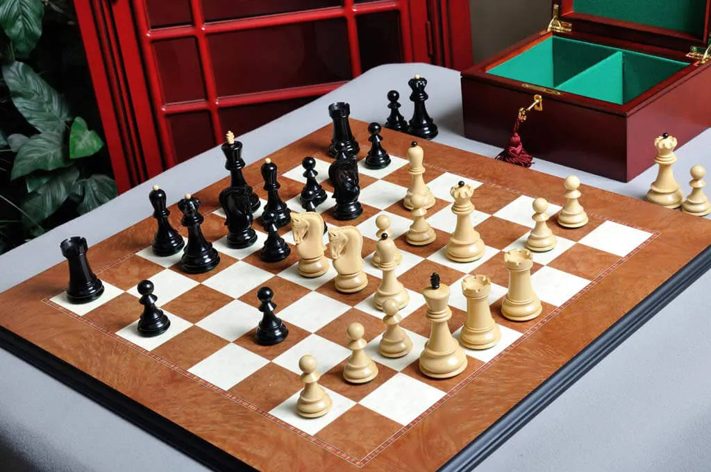 Zagreb '59 Series chess set Knight piece close-up detail